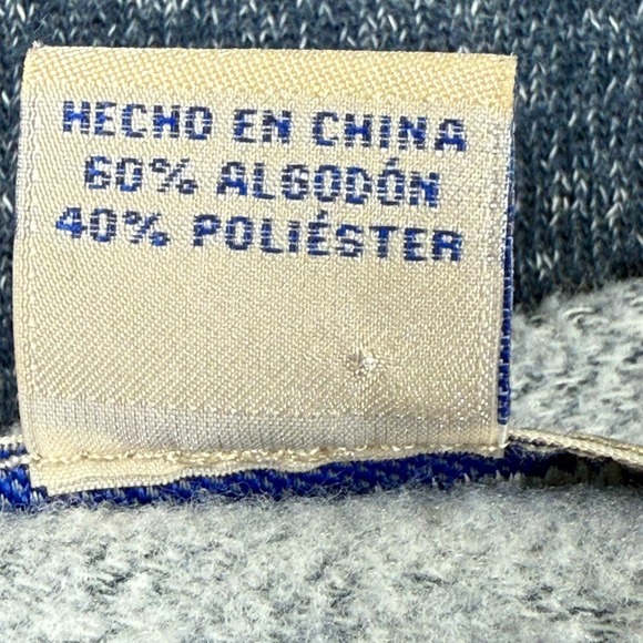 TOMMY BAHAMA Fleece Lined Crew Neck Lounge Sweatshirt L Navy Gray Style #229901 - Picture 10 of 12